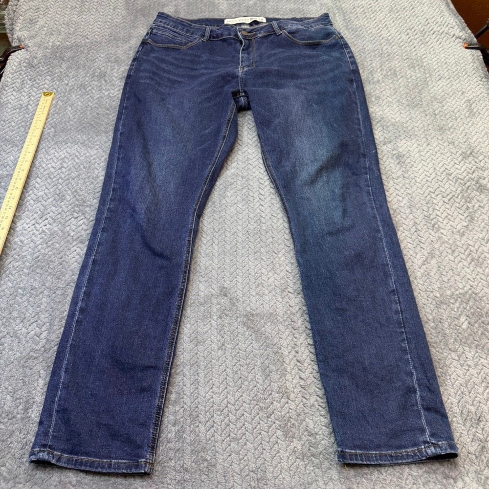 Barbell Apparel Slim Fit Jeans Mens 38x33 Dark Wash Athletic Fit Denim